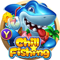 Chill Fishing online arcade game at MRATM88 featuring shark with cocktail