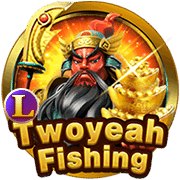 Twoyeah Fishing game at MRATM88 featuring God of War character and gold ingots