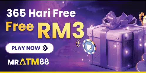 MRATM88 365 Hari Free Promotion - Claim Free RM3 Bonus