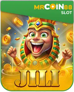 Promotional banner for the MrCoin88 platform featuring the popular Jili Slot games selection and logo.