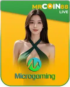 MrCoin88 live casino platform featuring the Microgaming Live dealer lobby and various table games.