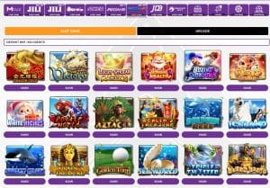 Screenshot of MrATM88 slot lobby featuring Mega888 games like Dragon Gold and Great Blue, accessible with Free Credit No Deposit Mega888.