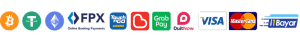 Happy88 payment gateway logos, including Touch 'n Go eWallet and DuitNow, for comparison of withdrawal speed.