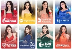 Happy88 Live Game providers grid (Evolution, Pragmatic Play), for comparison of live casino selection with MRATM88.