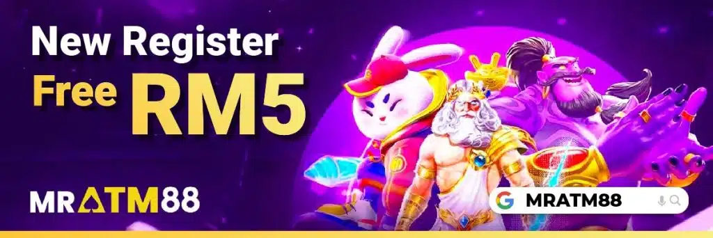 New Register Free RM5 banner for link slot free kredit promotions on MrATM88