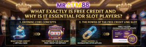 What exactly is free credit and why is it essential for slot players? Defining the power of the free credit link slot for a slot game free credit no deposit at MRATM88