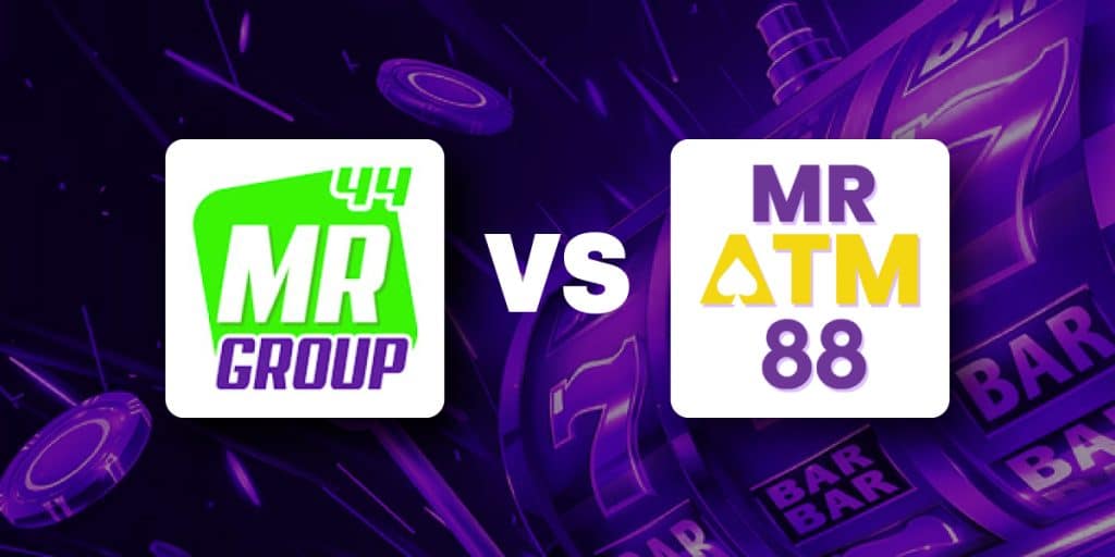 MRGROUP44 vs MRATM88 Slots Free Credit Link Comparison Banner