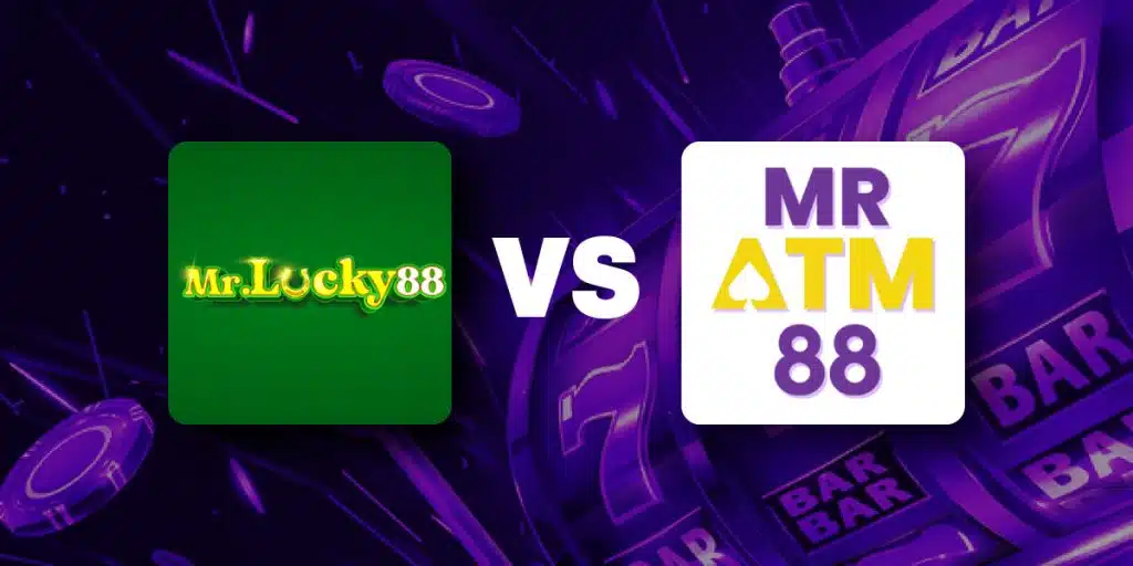 MRLUCKY88 vs MRATM88 Link Slots Free Kredit RM5 Comparison banners