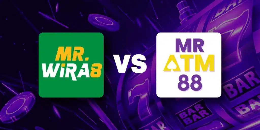 MRGROUP44 vs MRATM88 Online Casino Slot Link Free Credit RM5 Comparison Banner