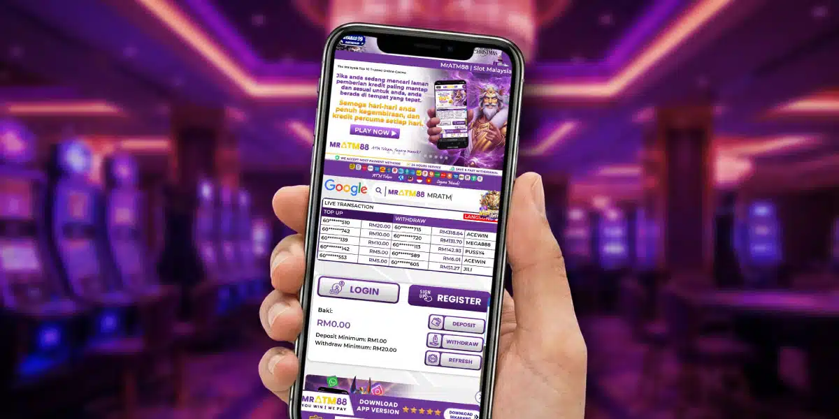How to register slot free kredit at MrAtm88 mobile