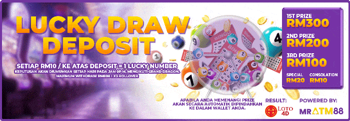 mratm88 latest deposit lucky draw to win cash prize