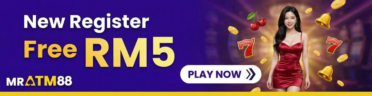 Sign up now at MRATM88 to get Free RM5 credit for slot games