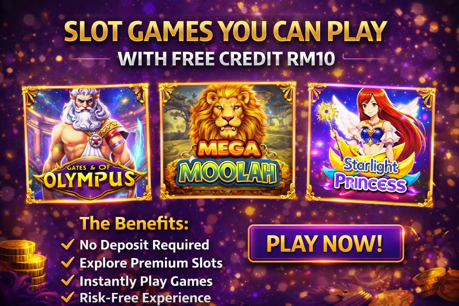 Slots games that you can enjoy with mratm88 free credit no deposit for slots