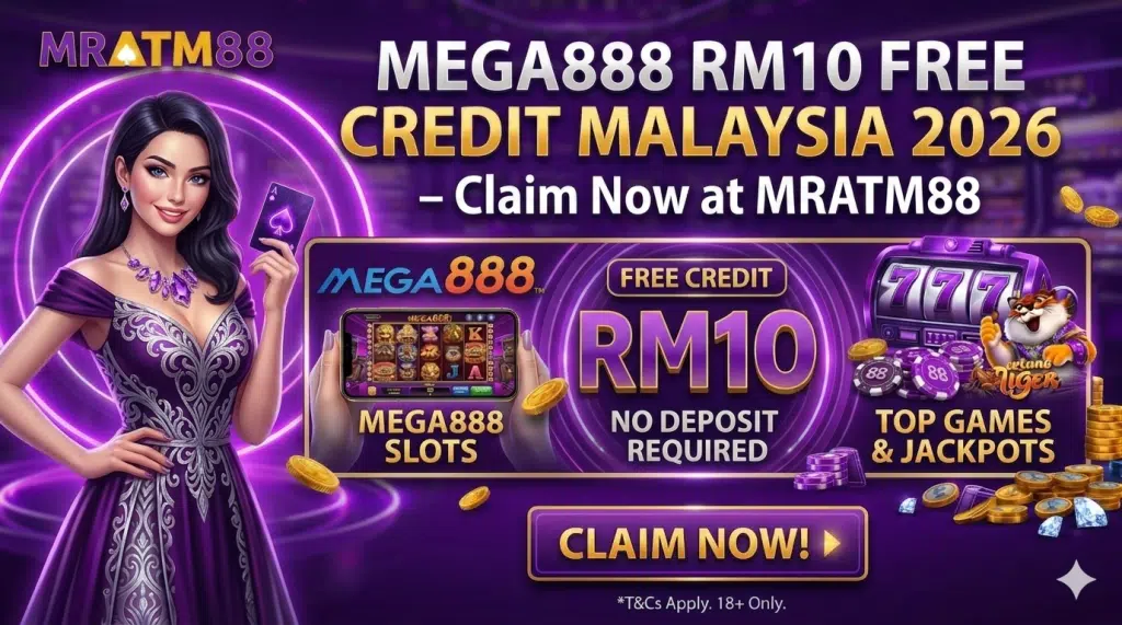 Mega888 free credit link malaysia 2026 on mratm88